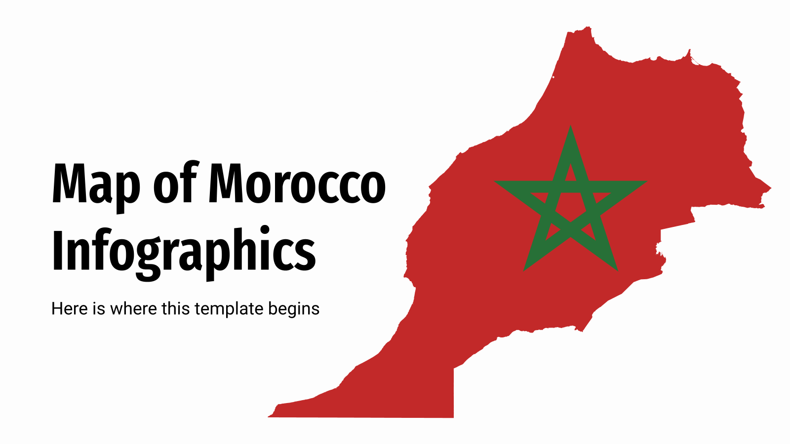 摩洛哥地图PowerPoint信息图